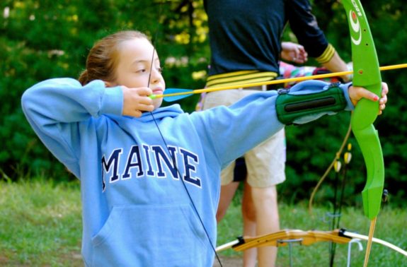 girl at archery